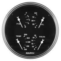Multimätare 87mm 0ΩE-90ΩF (Elektrisk) OLD TYME BLACK